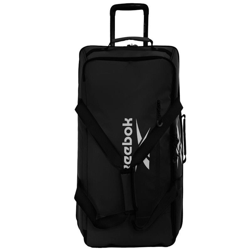 Reebok All Star 72cm Large Leather Film Soft Shell Suitcase Black