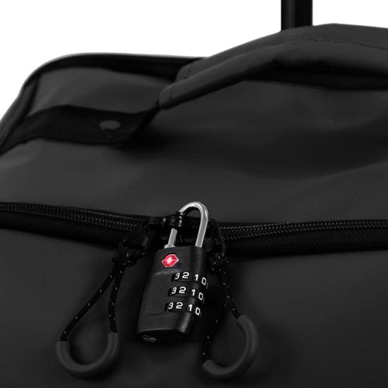 Reebok All Star 72cm Large Leather Film Soft Shell Suitcase Black