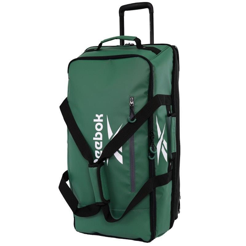 Reebok All Star 72cm Large Leather Film Soft Shell Suitcase Green