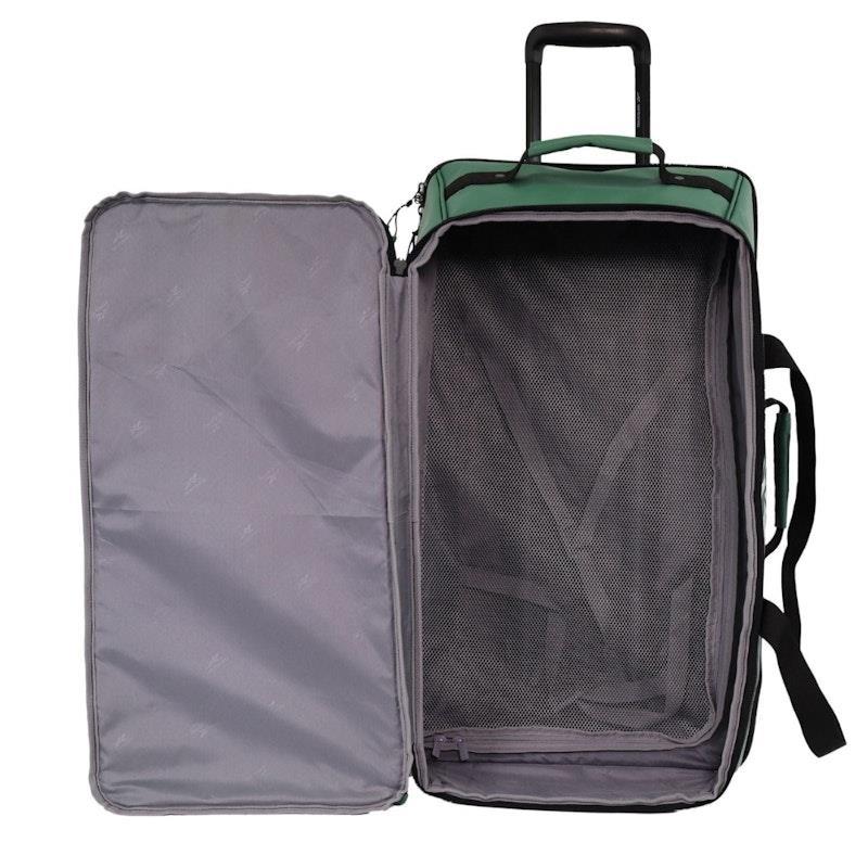Reebok All Star 72cm Large Leather Film Soft Shell Suitcase Green