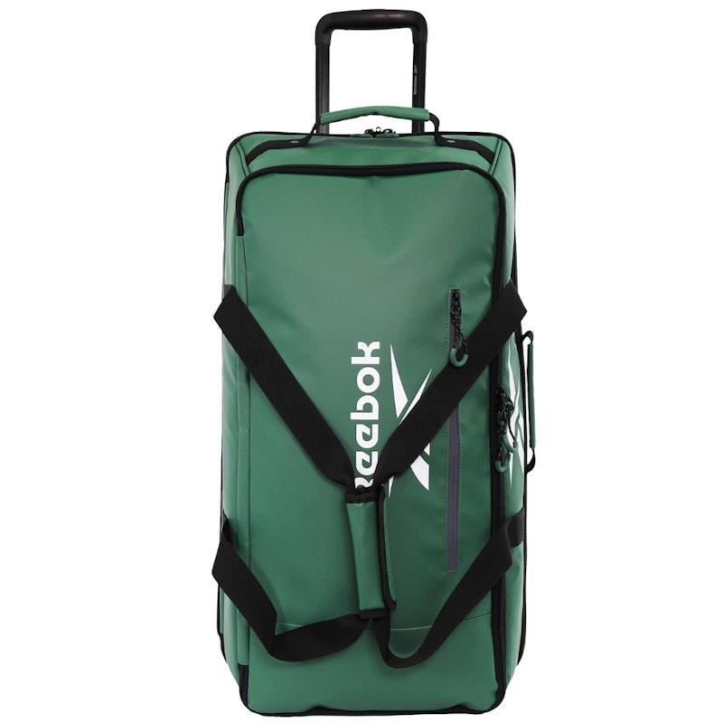 Reebok All Star 72cm Large Leather Film Soft Shell Suitcase Green