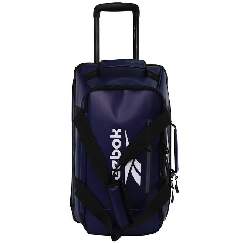 Reebok All Star 52cm Cabin Leather Film Soft Shell Suitcase Navy