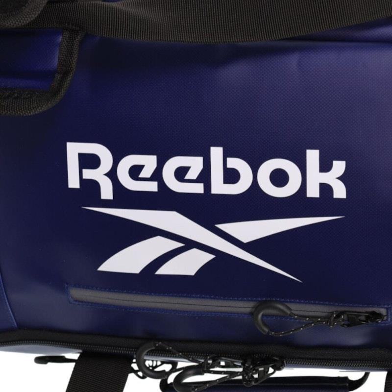 Reebok All Star 52cm Cabin Leather Film Soft Shell Suitcase Navy