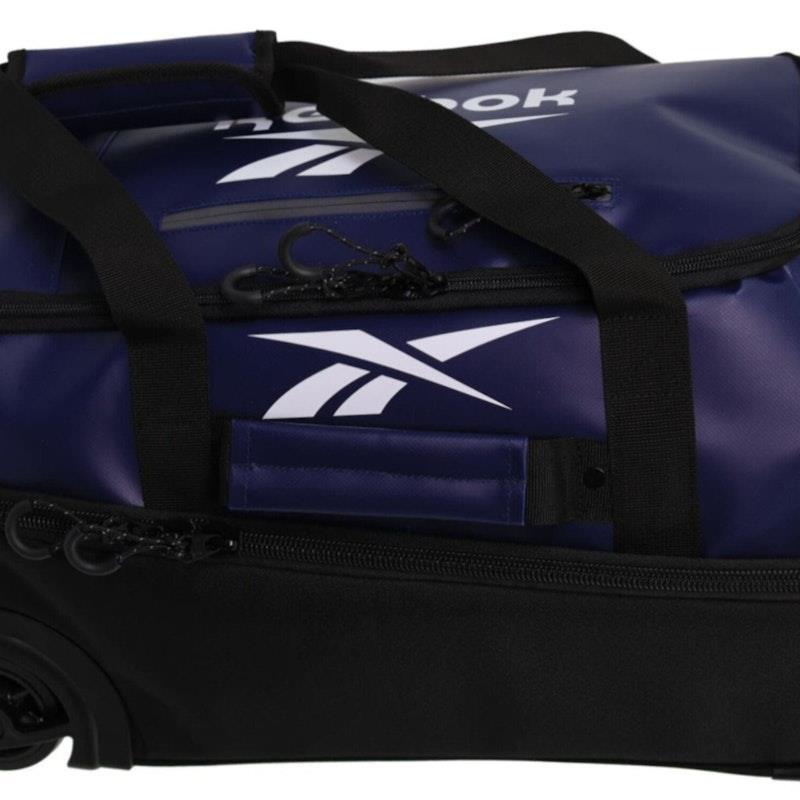 Reebok All Star 52cm Cabin Leather Film Soft Shell Suitcase Navy