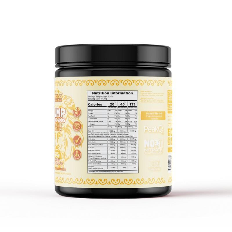 Hercules Supplements - Pump of the Gods - Ultimate Non Stim Pre Workout Achilles' Tropical Fruit