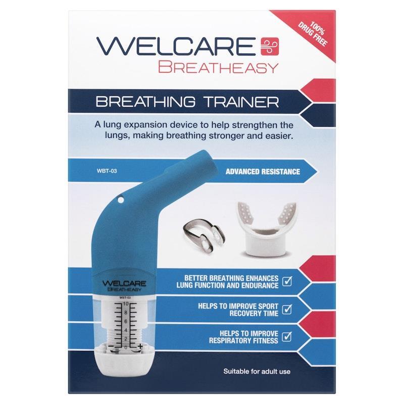 Welcare Breatheasy Breathing Trainer Advanced Resistance WBT-03 1Unit