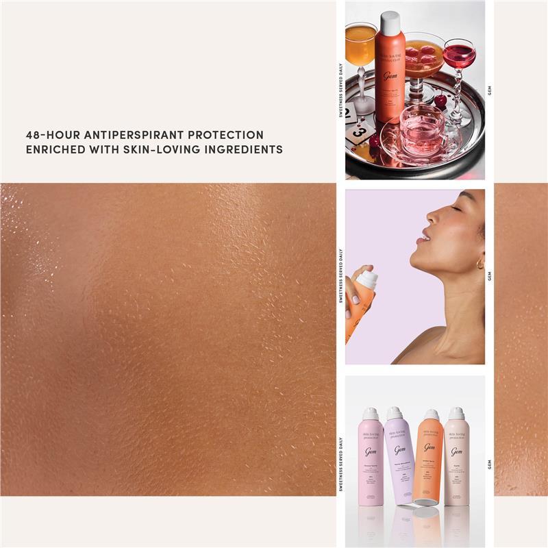 Gem Skin-Loving Antiperspirant Deodorant Aerosol Summer Spritz 207ml