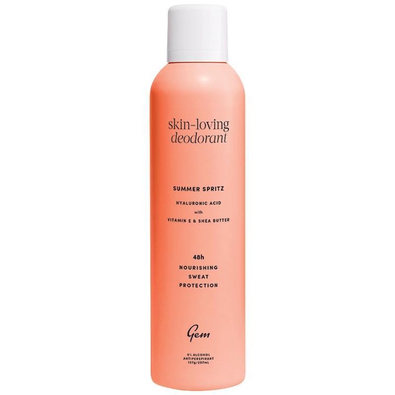 Gem Skin-Loving Antiperspirant Deodorant Aerosol Summer Spritz 207ml