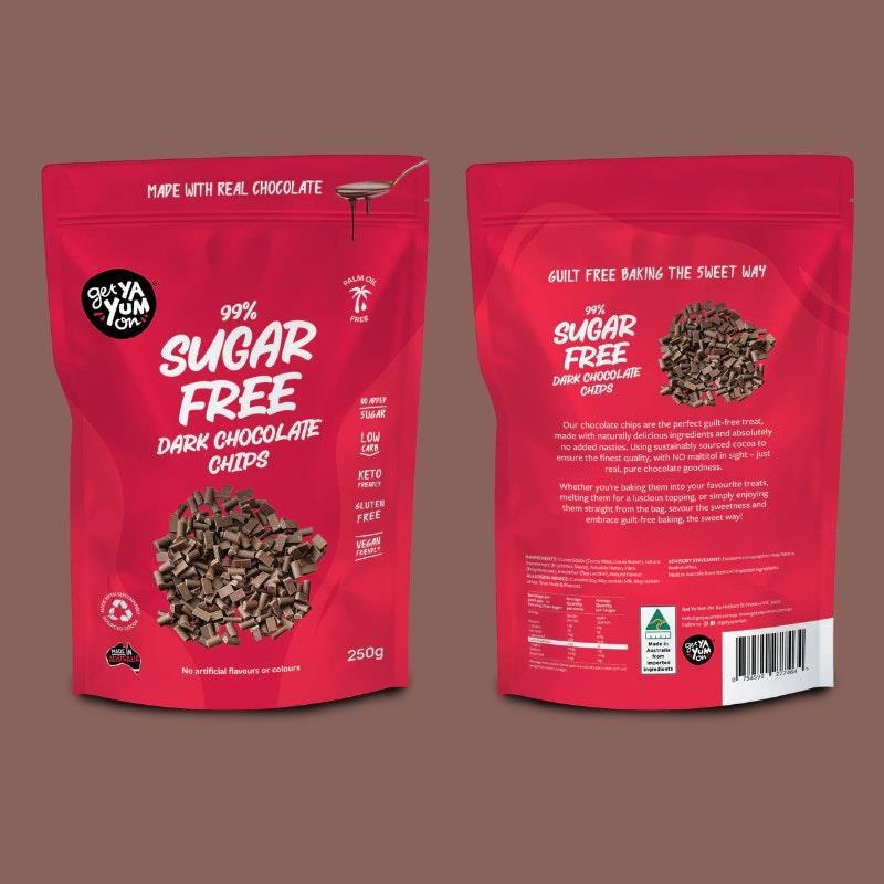 Get Ya Yum On- Dark Chocolate Chips 250g