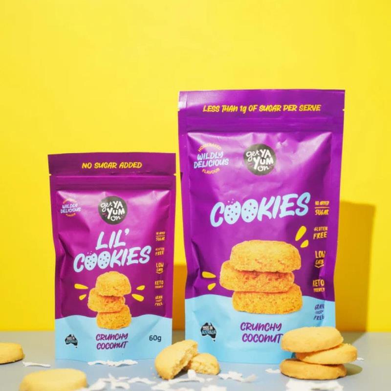 Get Ya Yum On-Bigger Cookies Crunchy Coconut 220g