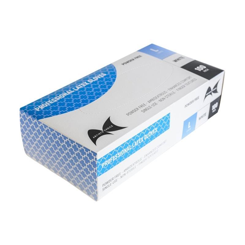 Artists Choice Professional Latex Gloves - 10x100pc Large