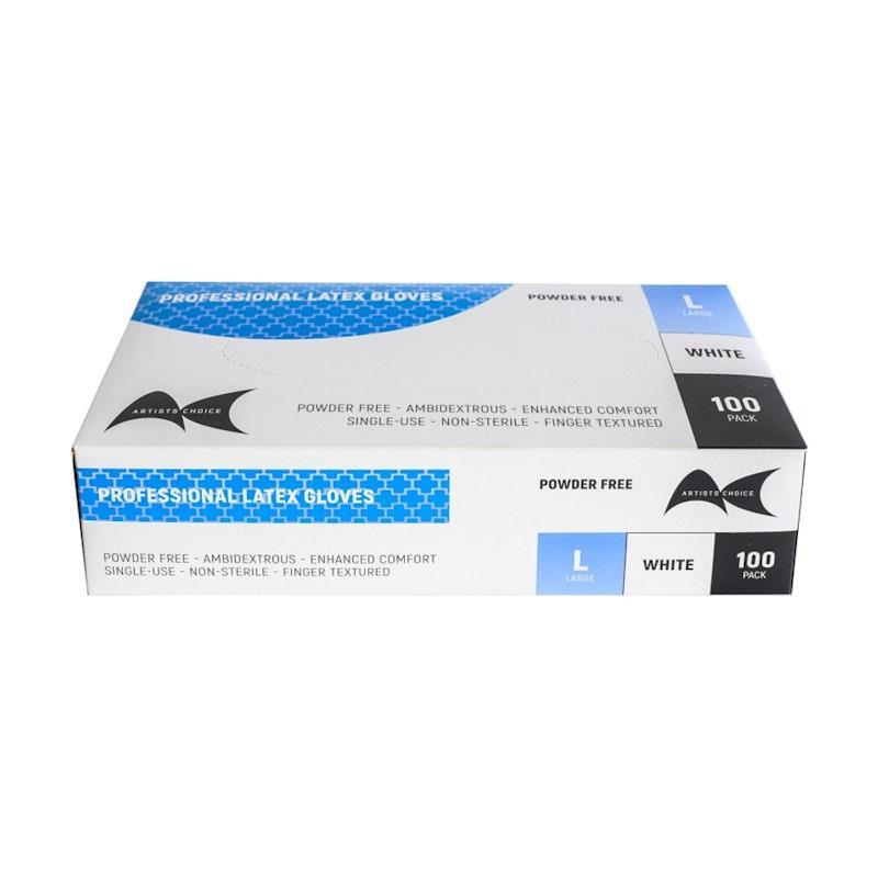 Artists Choice Professional Latex Gloves - 10x100pc Large