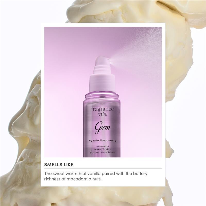 Gem Vanilla Macadamia Fragrance Mist 90ml