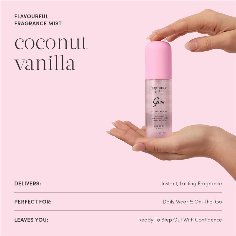 Gem Coconut Vanilla Fragrance Mist 90ml