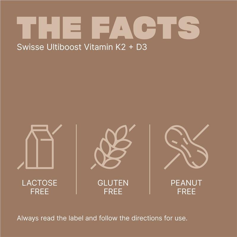 Swisse Ultiboost K2 + D3 60 Capsules