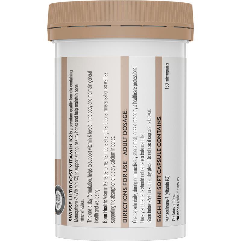 Swisse Ultiboost Vitamin K2 120 Capsules