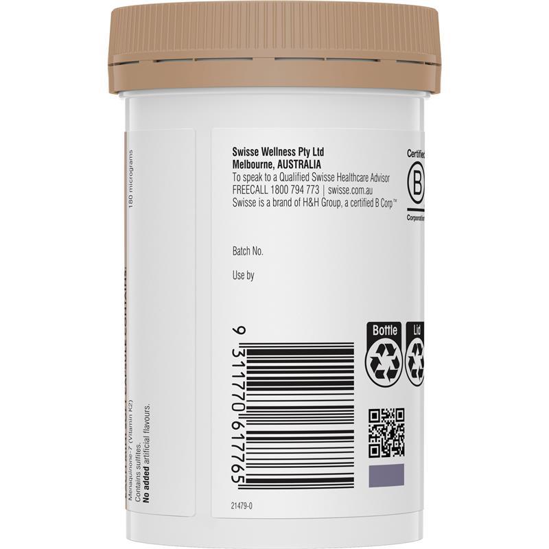 Swisse Ultiboost Vitamin K2 120 Capsules
