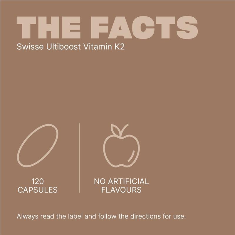 Swisse Ultiboost Vitamin K2 120 Capsules