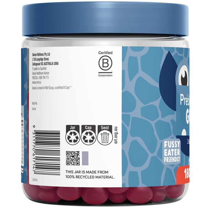 Little Swisse Prebiotic + Probiotic Gummies 180 Pack Exclusive