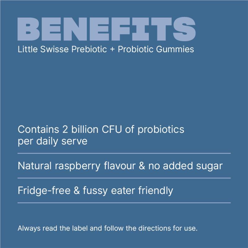 Little Swisse Prebiotic + Probiotic Gummies 180 Pack Exclusive