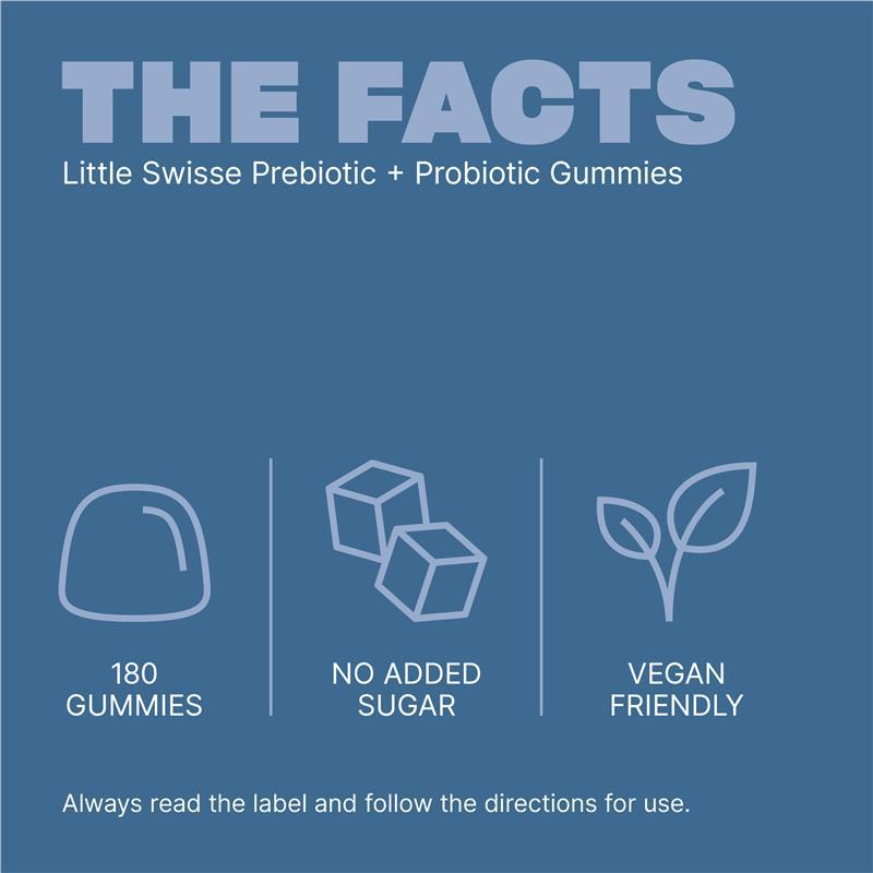 Little Swisse Prebiotic + Probiotic Gummies 180 Pack Exclusive