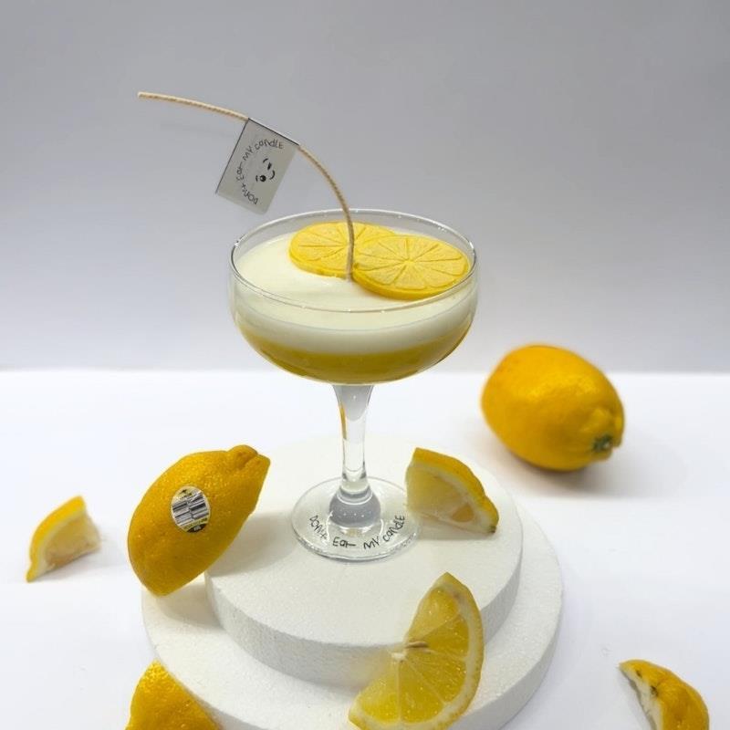 Don't Eat My Candle Limoncello Martini Candle - Double Pour (220g) Lemon, Vanilla, Coco Mademoiselle
