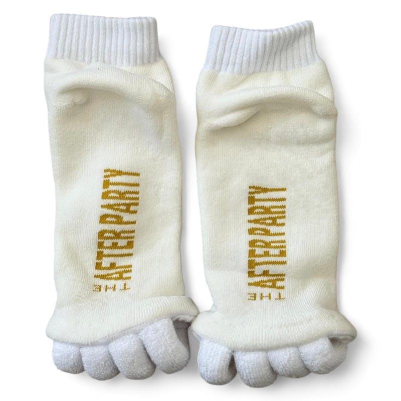 High Heel Jungle After Party Foot Alignment Socks Coconut Creme
