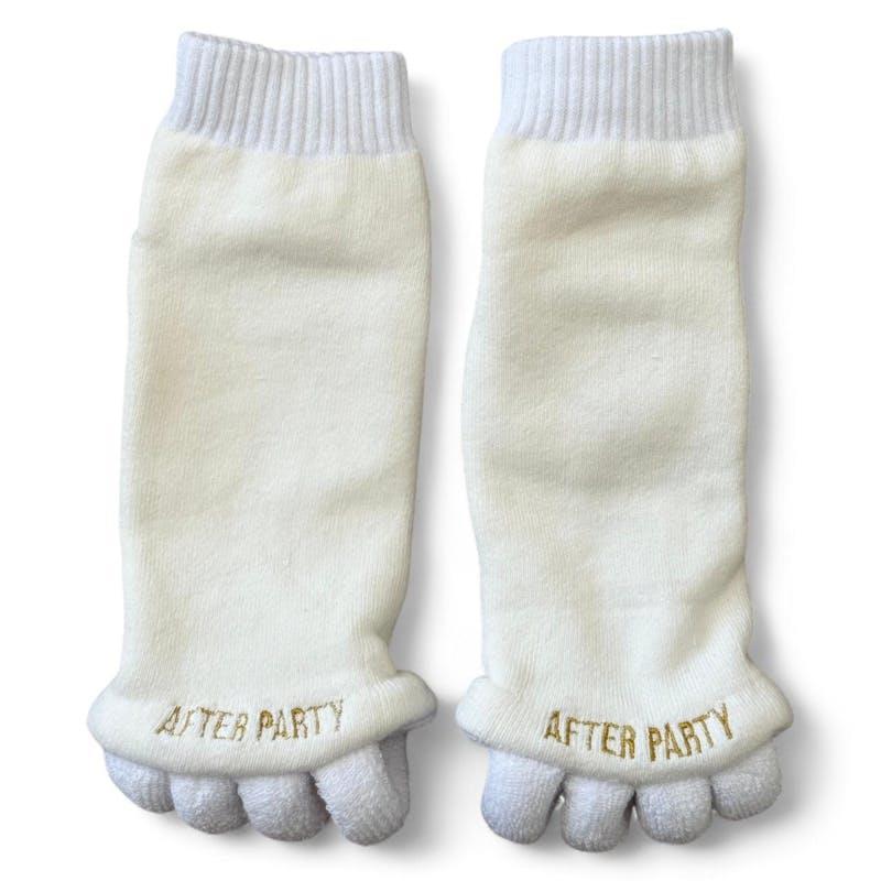High Heel Jungle After Party Foot Alignment Socks Coconut Creme