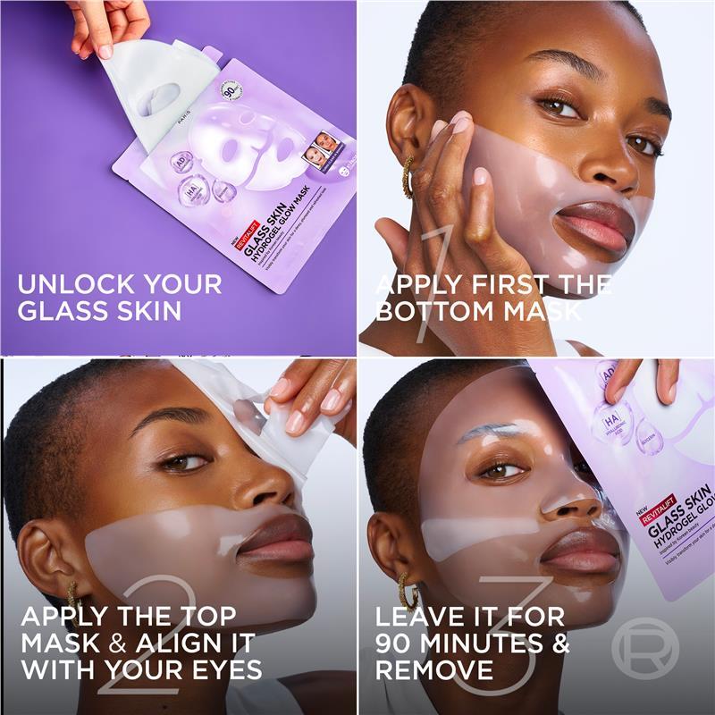 L'Oreal Paris Revitalift Filler Glass Skin Hydrogel Glow Mask