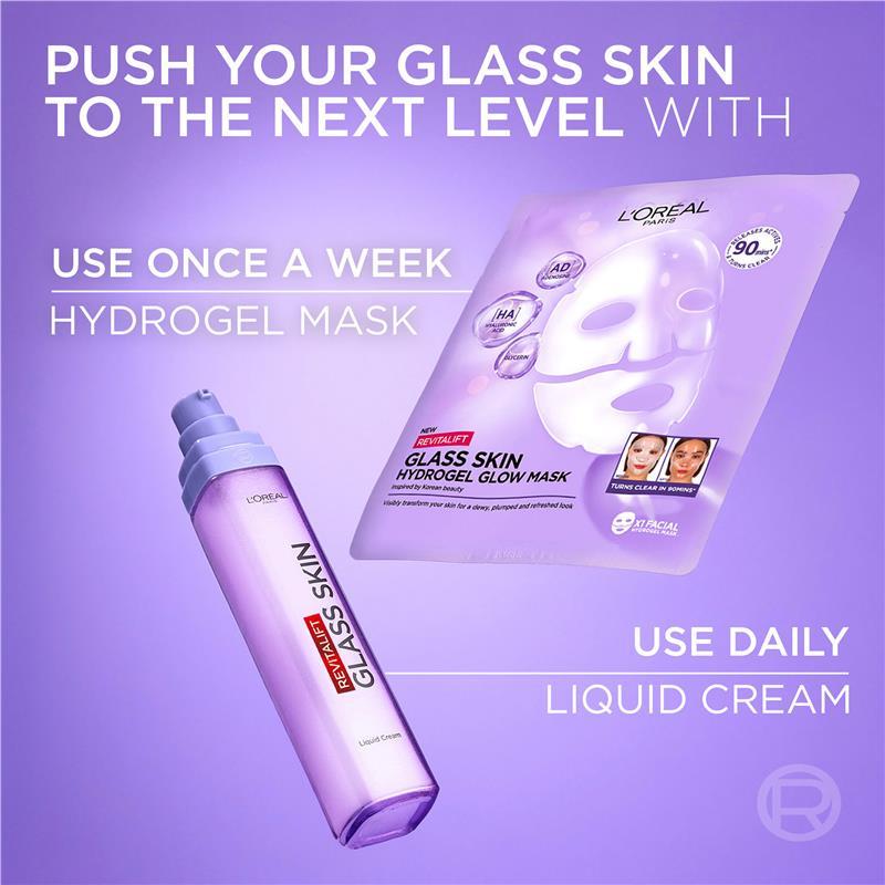 L'Oreal Paris Revitalift Filler Glass Skin Hydrogel Glow Mask