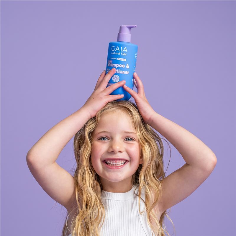 Gaia Natural Kids 2-in-1 Shampoo & Conditioner 350mL