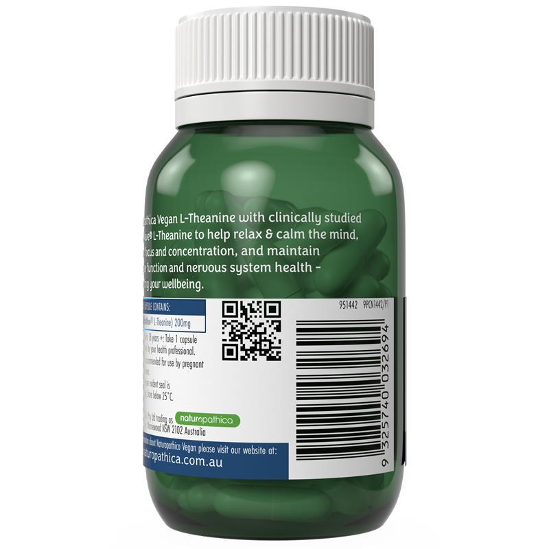 Naturopathica Vegan L-Theanine 50 Capsules