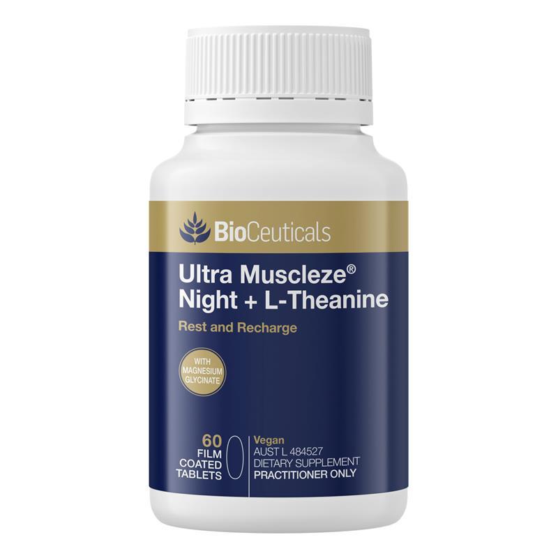 Bioceuticals Ultra Muscleze Night + L-Theanine 60 Tablets