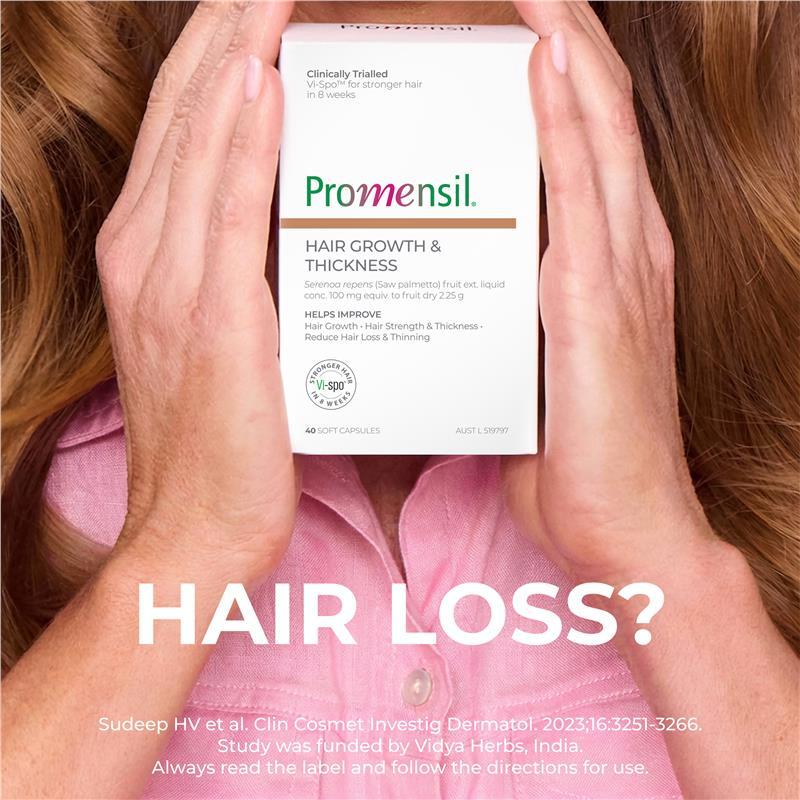 Promensil Hair Growth & Thickness 40 Capsules