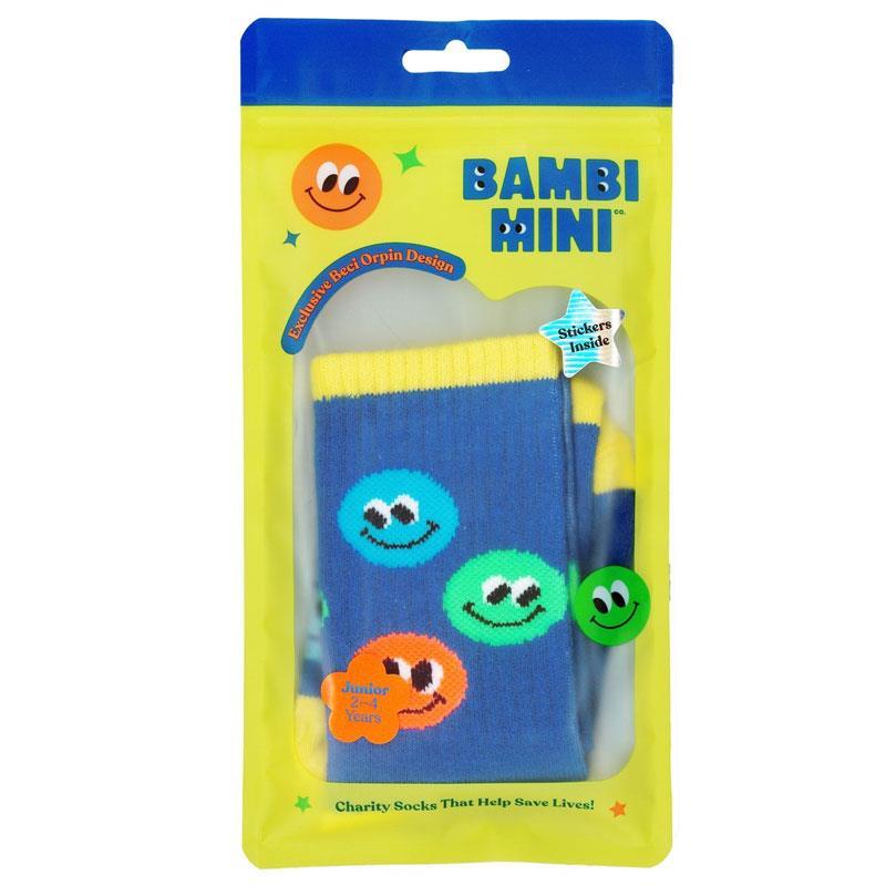 Bambi Mini Co. Smiley Squad Charity Socks 2-4 Years 2026