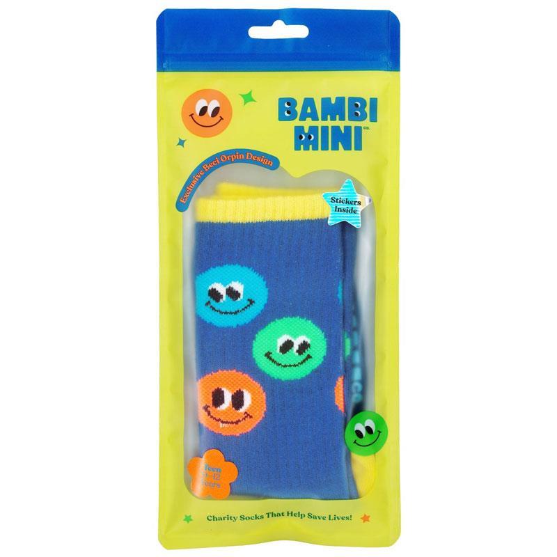 Bambi Mini Co. Smiley Squad Charity Socks 9-12 Years 2026