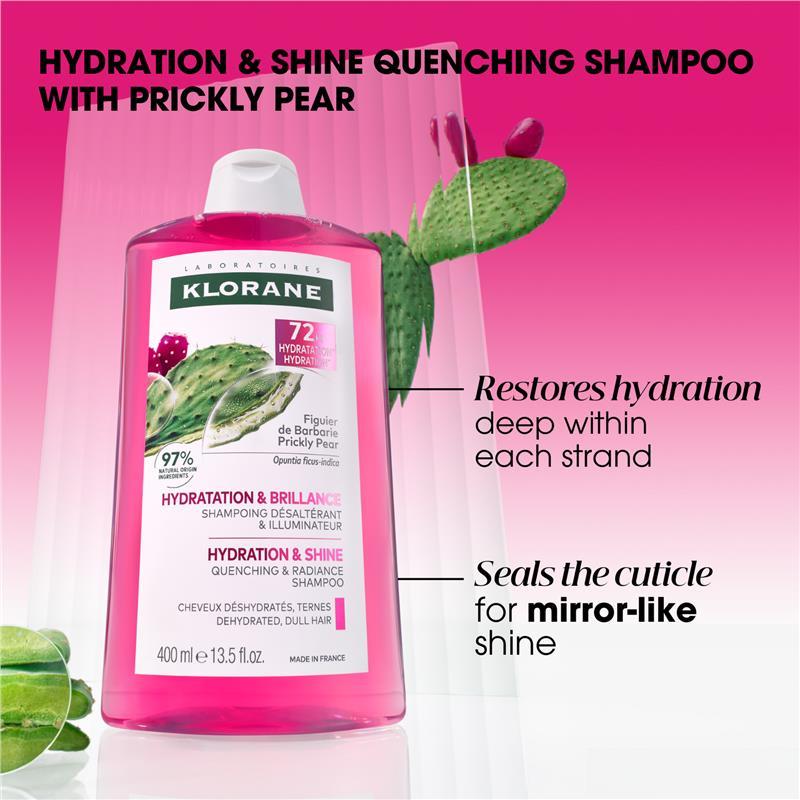 Klorane Hydration & Shine Shampoo with Prickly Pear 400ml
