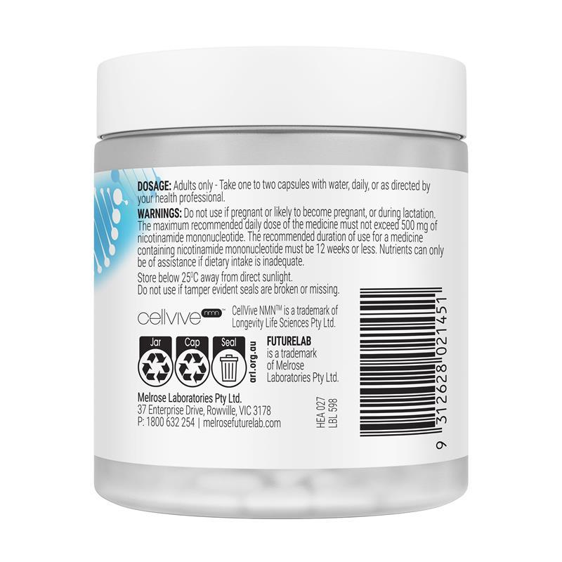 Melrose FutureLab NMN 250mg 30 Capsules