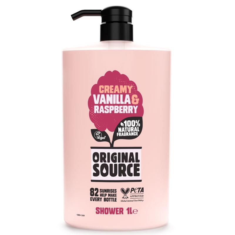 Original Source Vanilla & Raspberry Shower Gel 1L