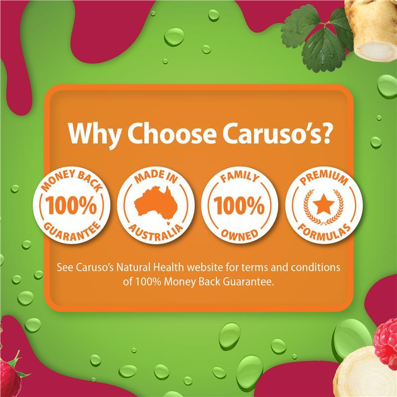 Carusos Gummies Ginseng 60 Pastilles