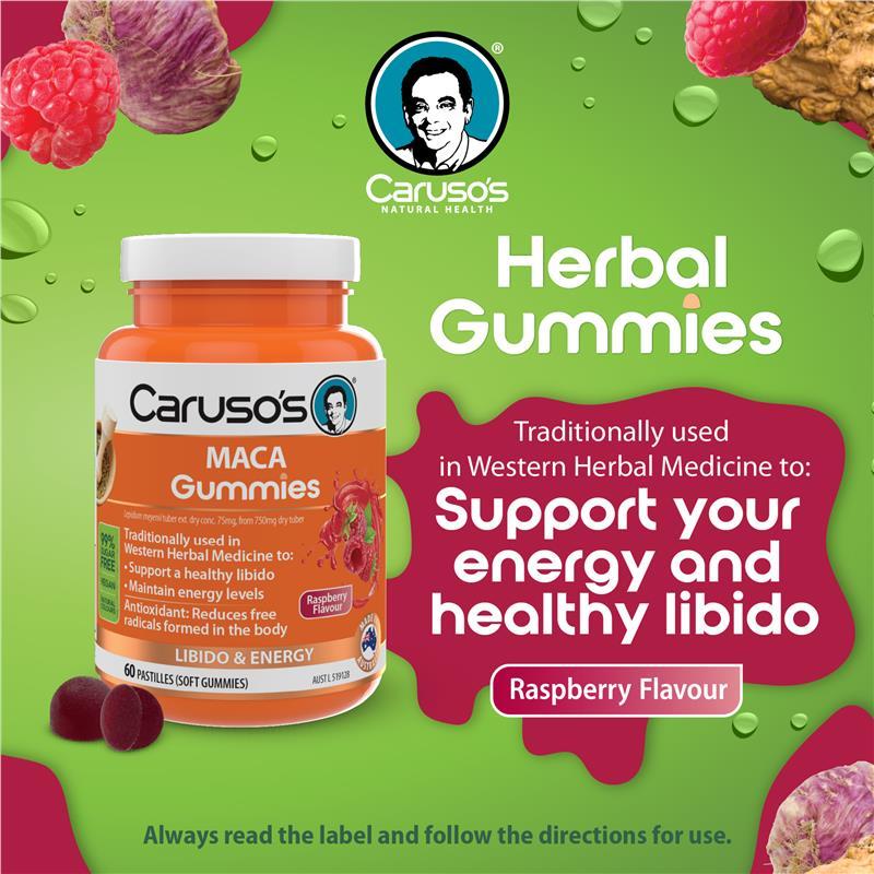 Carusos Gummies Maca 60 Pastilles