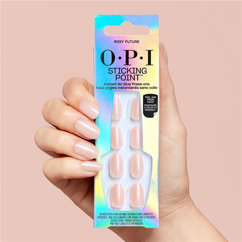 OPI Sticking Point Instant Press-On Nails Rosy Future