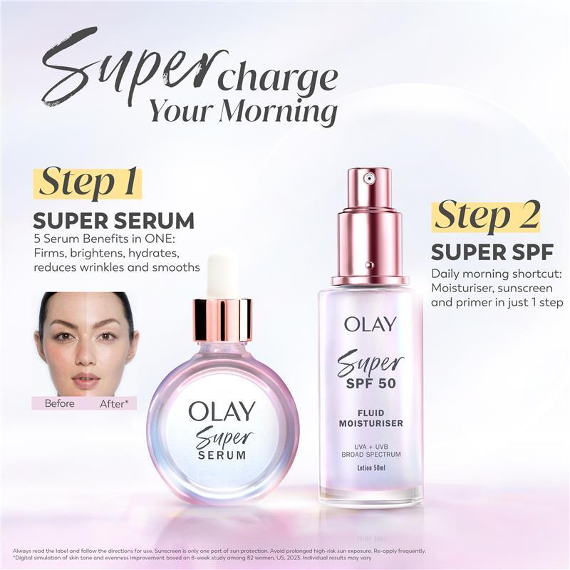 Olay Super SPF 50 Fluid Moisturiser 50ml