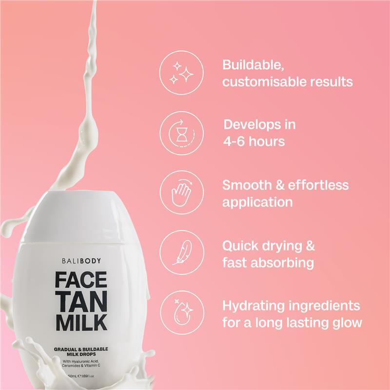 Bali Body Self Tanning Face Milk Drops 50ml