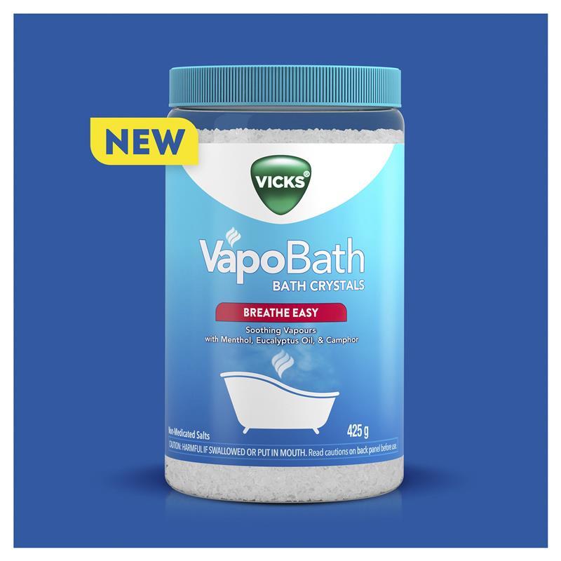 Vicks VapoBath Bath Crystals Non-Medicated Salts 425g