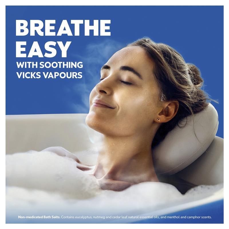 Vicks VapoBath Bath Crystals Non-Medicated Salts 425g
