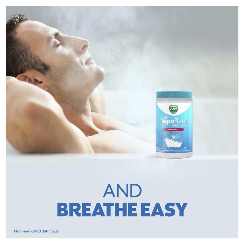 Vicks VapoBath Bath Crystals Non-Medicated Salts 425g