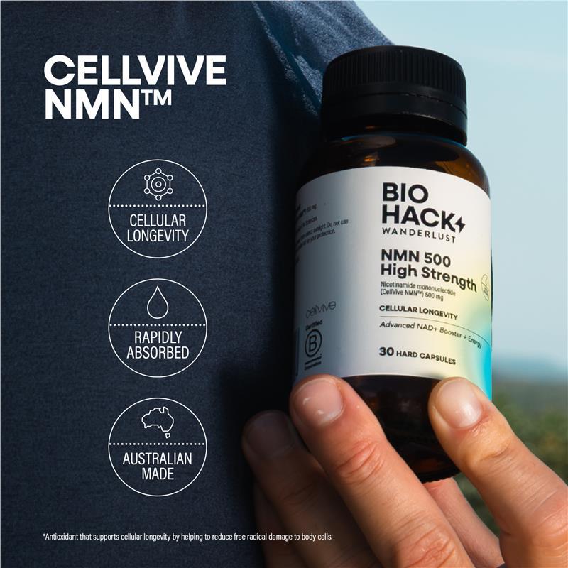 BioHack Wanderlust NMN + Glycine Powder 90g
