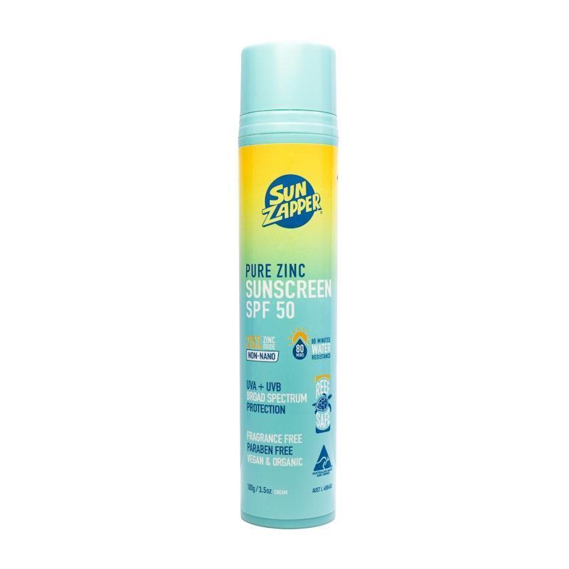 SUN ZAPPER Pure Zinc Sunscreen Cream SPF 50 100g