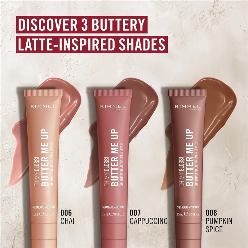 Rimmel Oh My Gloss! Butter Me Up Lip Butter 006 Lip Butter Chai